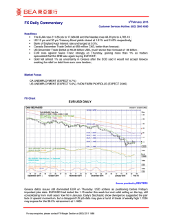 FX Daily Commentary - The Bank of East Asia