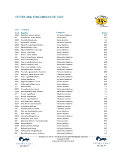 Handicap Ruitoque - Ruitoque Golf Country Club
