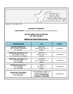 OBRAS EN EJECUCI&Oacute;N ACTUAL