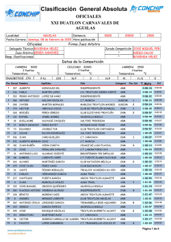 Clasificaci&oacute;n General Absoluta