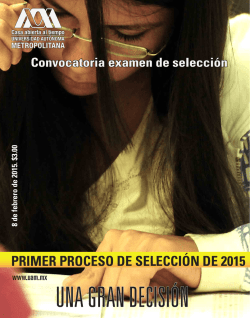 Convocatoria - Admisi&oacute;n UAM - Universidad Aut&oacute;noma Metropolitana