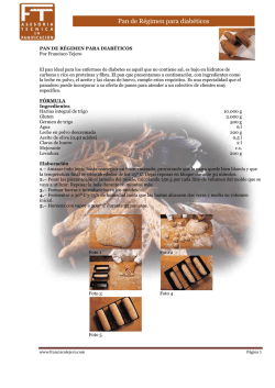 Pan de R&eacute;gimen para diab&eacute;ticos