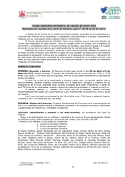 Bases Cruces de Mayo 2015 - Fiestas y Tradiciones Populares