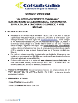 Reglamento Un Momento Inolvidable Con Maluma