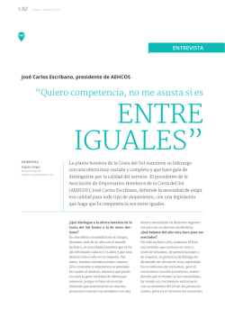 Entrevista Jos&eacute; Carlos Escribano.