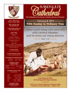Bulletin 02.08.15 - Ss. Simon & Jude Cathedral