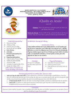 &iquest;Qui&eacute;n es Jes&uacute;s? - G&eacute;nesis - Misi&oacute;n Paz a las Naciones