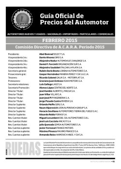 Gu&iacute;a Oficial de Precios del Automotor
