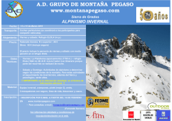 Alpinismo GREDOS - Grupo de Monta&ntilde;a Pegaso