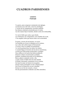 baudelaire. cuadros parisienses
