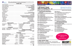 Bulletin - Metropolitan Community Church of New York