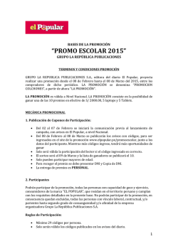 T&eacute;rminos y Condiciones