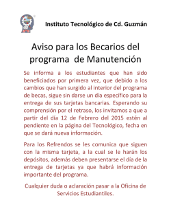 Informaci&oacute;n completa. - Instituto Tecnol&oacute;gico de Ciudad Guzm&aacute;n
