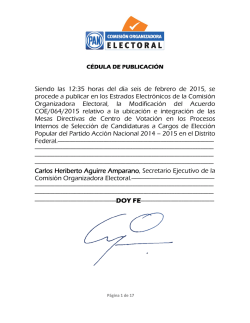 Centros de Votaci&oacute;n