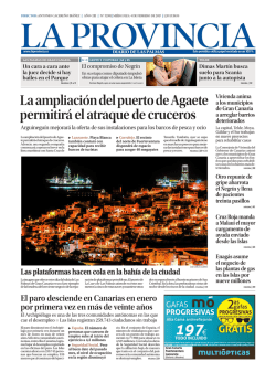 La ampliaci&oacute;n del puerto de Agaete permitir&aacute; el