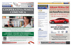 COOPERATIVA PEMEX COMUNICA