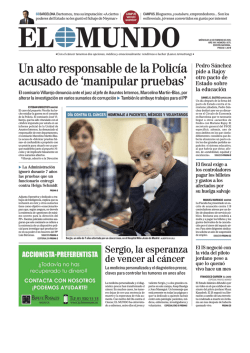 Un alto responsable de la Polic&iacute;a acusado de `manipular