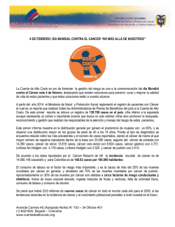 ACTA NO - Cuenta de Alto Costo