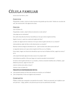 C&Eacute;LULA FAMILIAR - Pastor Tony Hancock