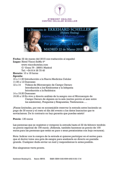 Fecha: 22 de marzo del 2015 con traducci&oacute;n al espa&ntilde;ol Lugar