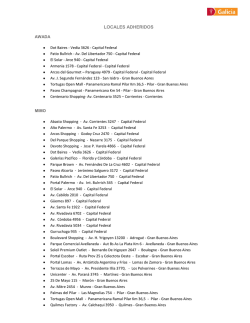LOCALES ADHERIDOS