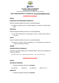 Tareas - Emilio Durkheim