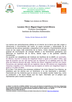 Programa de Radio: "Naturaleza, Ciencia, Armon&iacute;a"