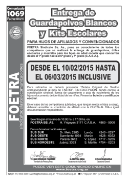 Nro. 1069 &ndash; 06/02/2015