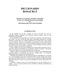 Diccionario Rosacruz
