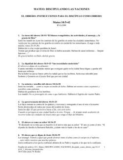 Haced disc&iacute;pulos: El obrero, 2 divisi&oacute;n (bosquejo)