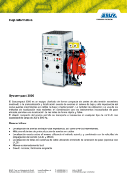 Hoja Informativa Syscompact 3000