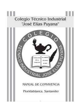 manual de convivencia - Colegio T&eacute;cnico Industrial Jos&eacute; El&iacute;as Puyana