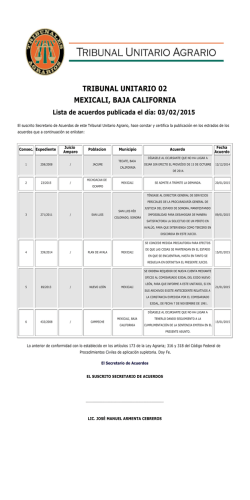3 - Tribunal Unitario Agrario Distrito 2