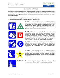EXTINTORES PORTATILES Los extintores port&aacute;tiles son