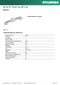 Hoja de datos - Havells Sylvania