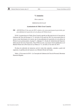 V. Anuncios - Polic&iacute;a Canaria