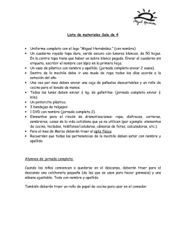 Lista de materiales Sala de 4 listo