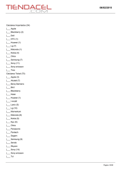 Catalogo completo - Todo sobre tel&eacute;fonos celulares hasta la