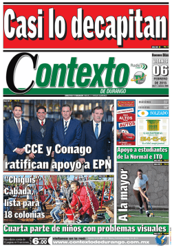 06/02/2015 - Contexto de Durango