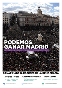 Descarga el peri&oacute;dico - Podemos Ganar Madrid
