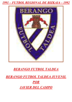 _ 07 _ - 1991 - 1992 - BERANGO FUTBOL TALDEA