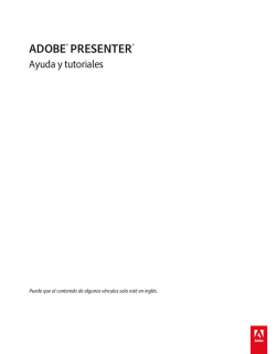 ADOBE&reg; PRESENTER&reg;