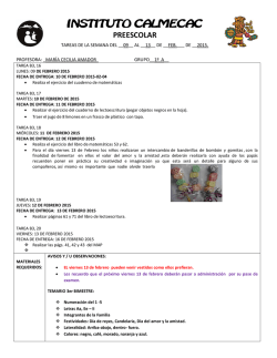 preescolar - instituto calmecac