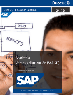 Academia Ventas y distribuci&oacute;n (SAP SD)