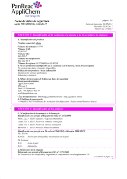 Ficha de datos de seguridad