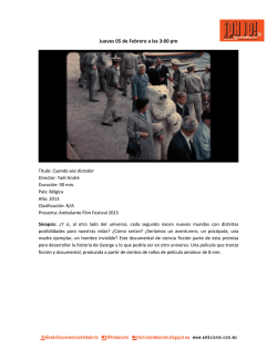 AMBULANTE 2015 -Cuando sea dictador