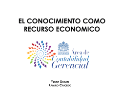el conocimiento como recurso economico