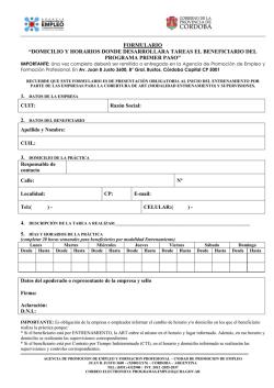 04- Formulario para Informar Horarios