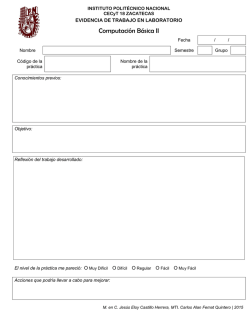 Computaci&oacute;n B&aacute;sica II - CECyT 18