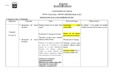 TAREAS 9&deg; GRADO DEL 9 AL 13 DE FEBRERO